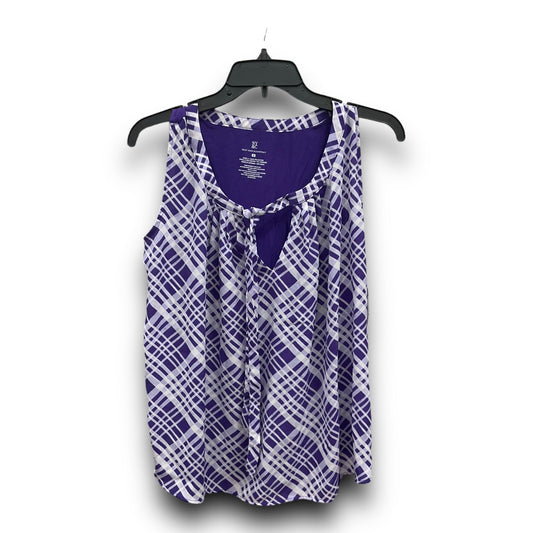 Purple Top Sleeveless New York And Co, Size M