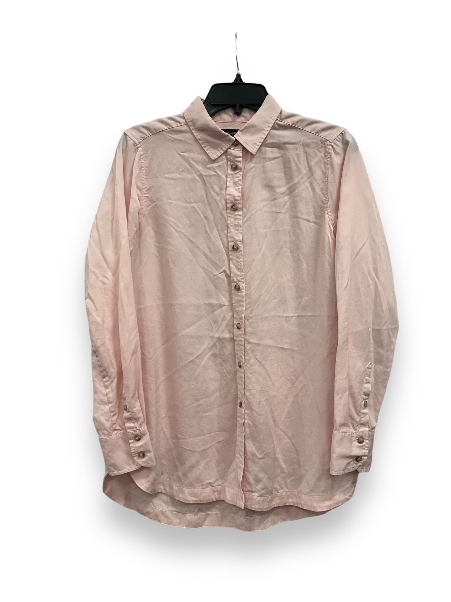 Pink Blouse Long Sleeve Banana Republic, Size S