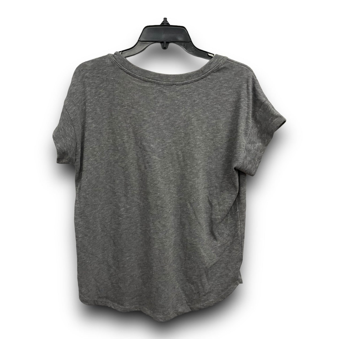 Grey Top Short Sleeve Basic Loft, Size S