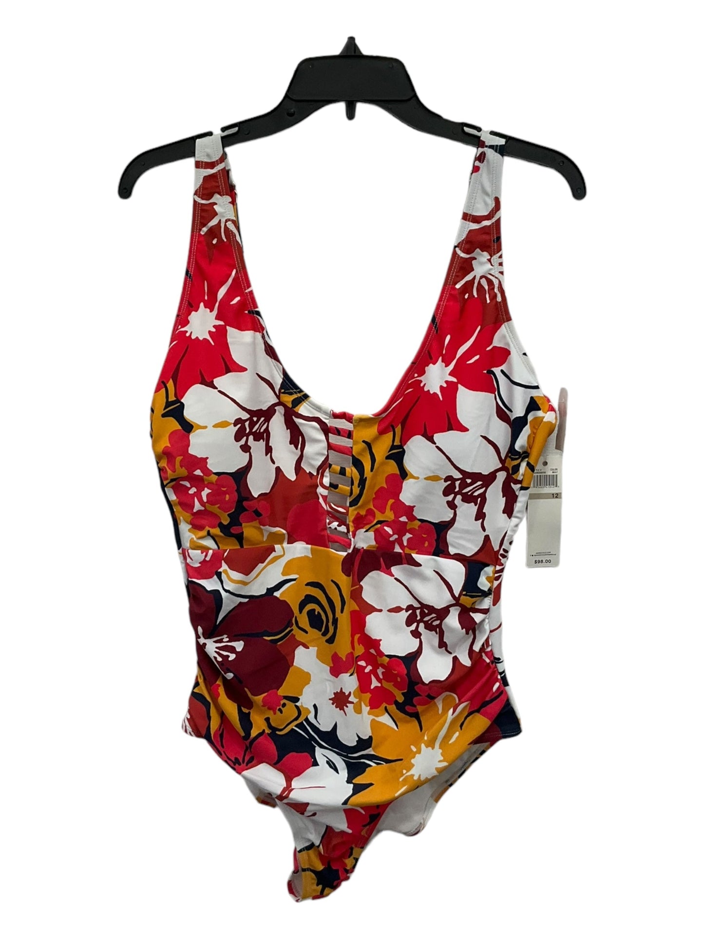 Floral Print Swimsuit Clothes Mentor, Size L