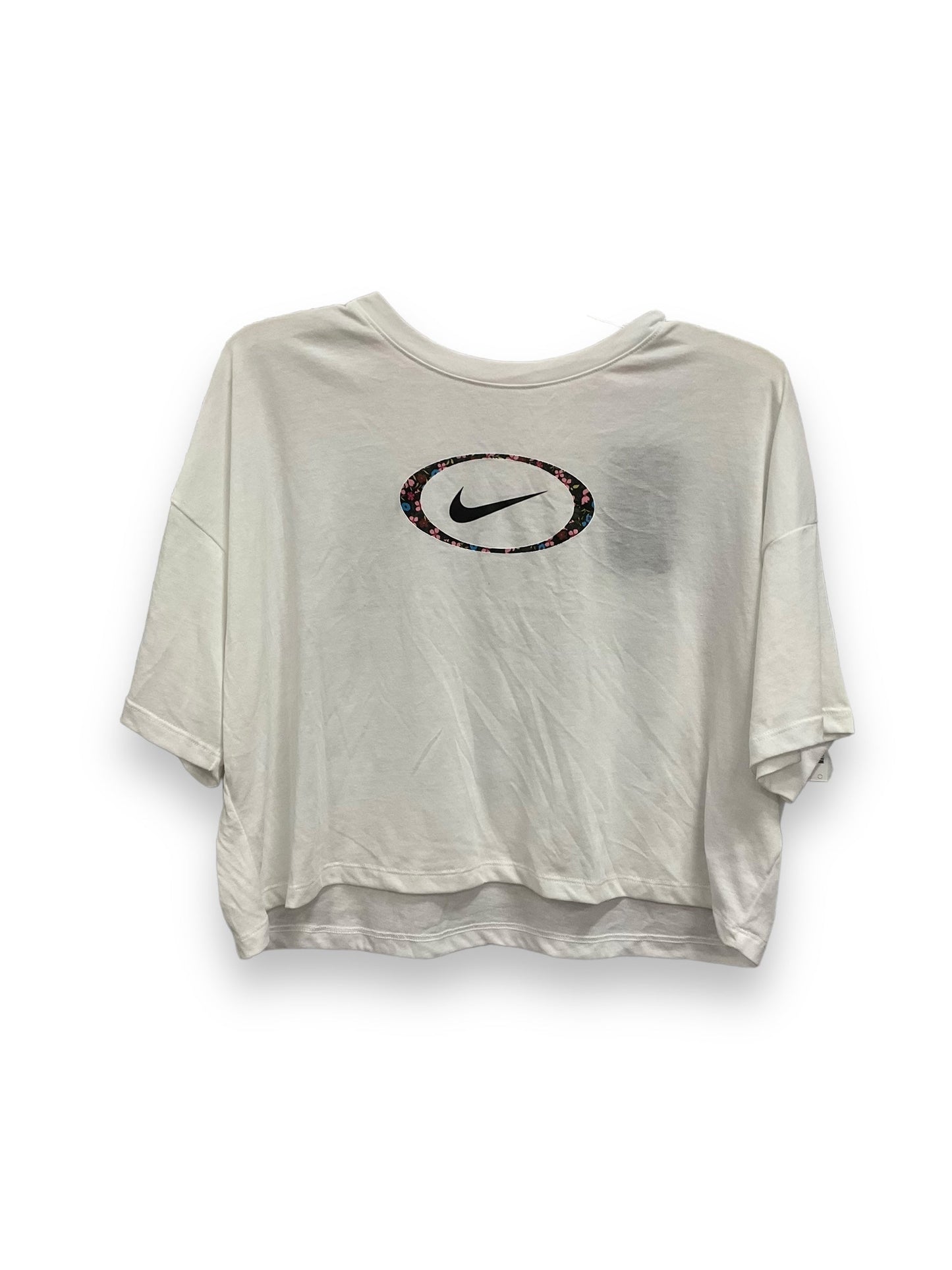 White Athletic Top Short Sleeve Nike, Size M