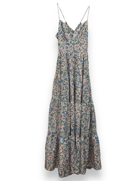 Floral Print Dress Casual Maxi Clothes Mentor, Size M