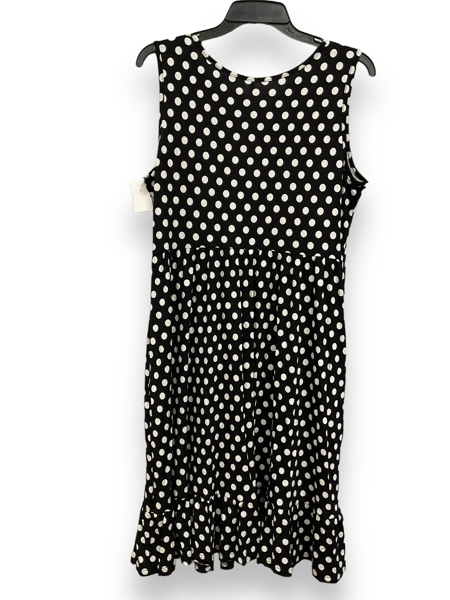 Polkadot Pattern Dress Casual Short Clothes Mentor, Size Xl