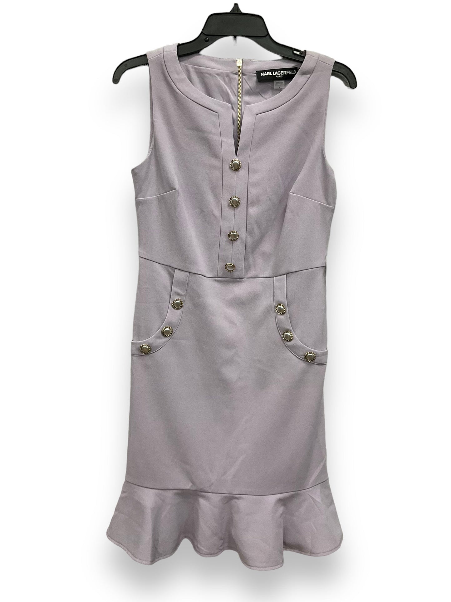 Purple Dress Casual Short Karl Lagerfeld, Size 4