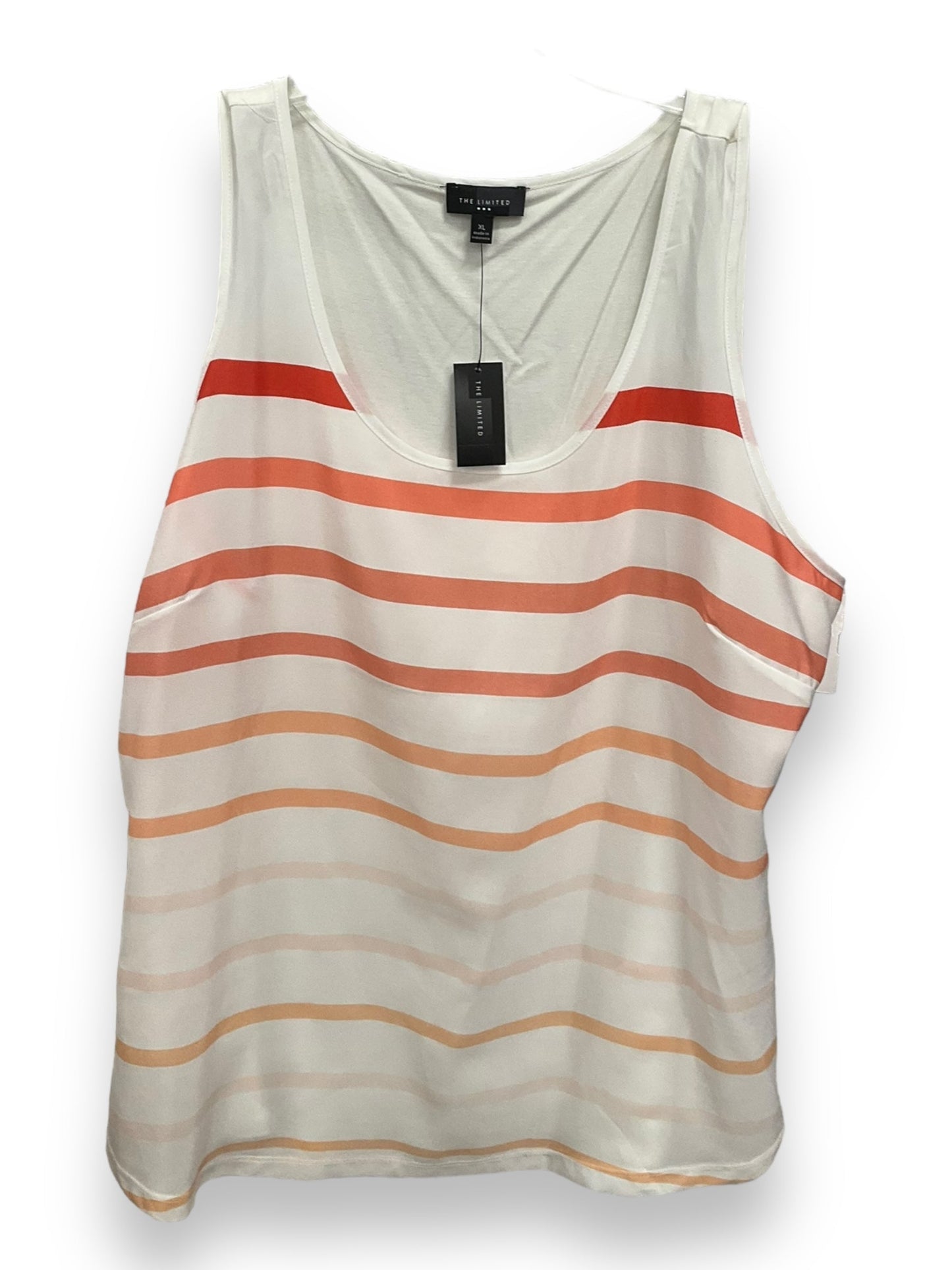 Striped Pattern Top Sleeveless Limited, Size Xl