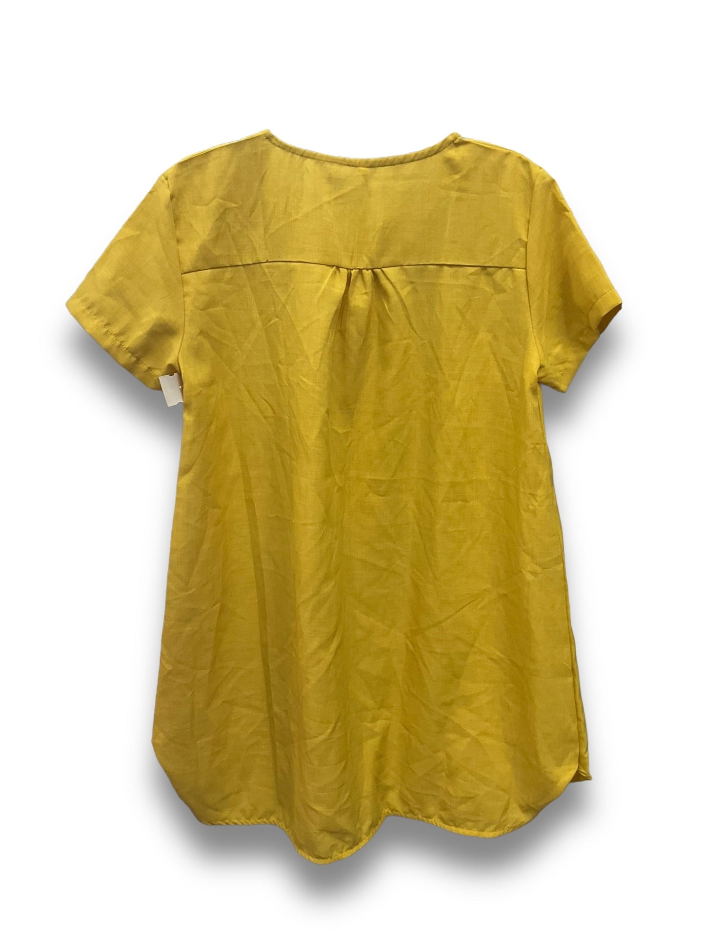 Yellow Dress Casual Short Clothes Mentor, Size 2x