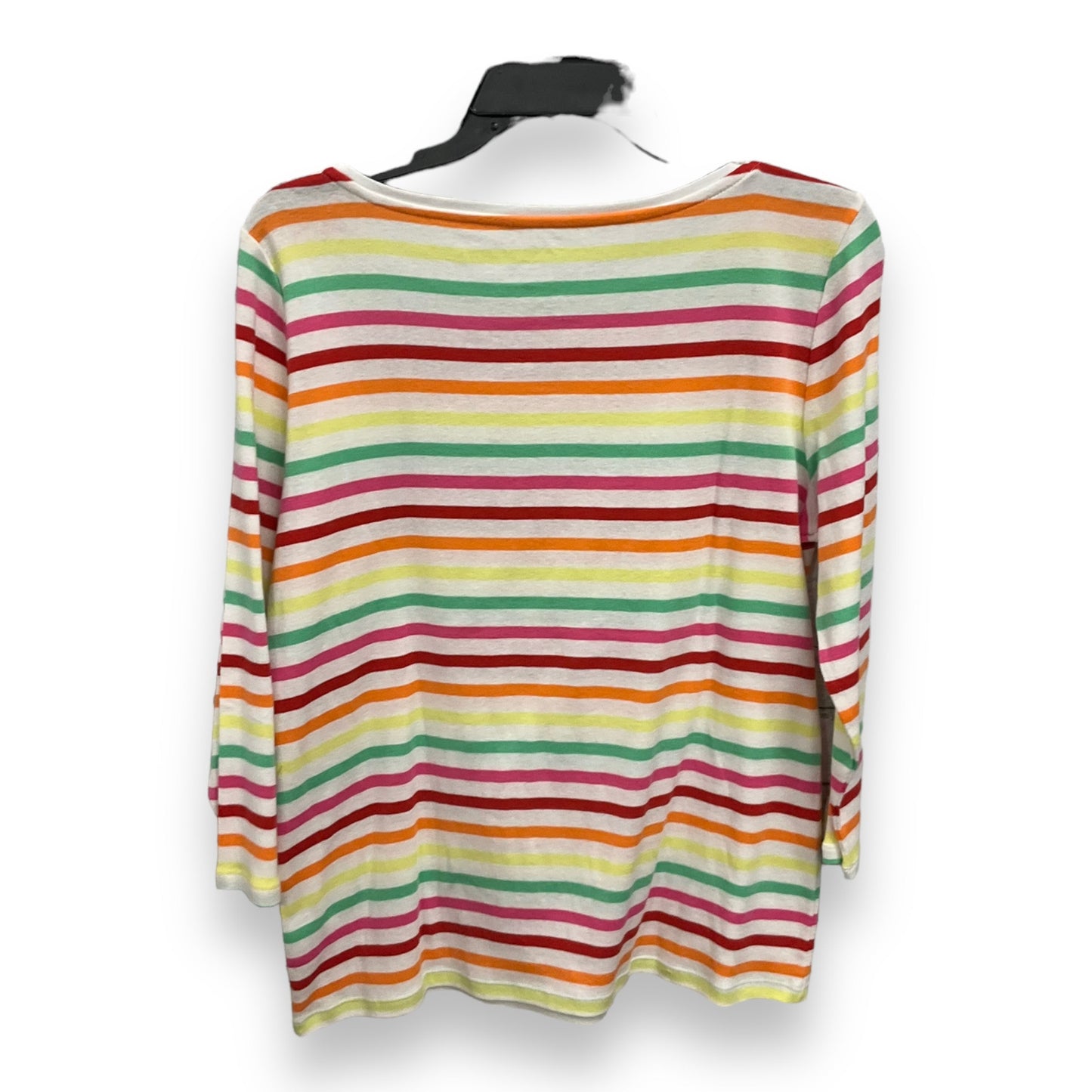 Striped Pattern Top 3/4 Sleeve Talbots, Size L