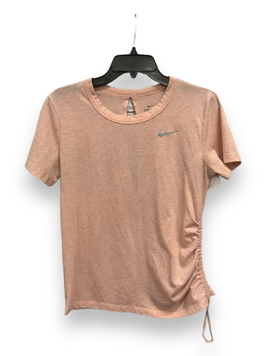 Pink Athletic Top Short Sleeve Nike Apparel, Size S