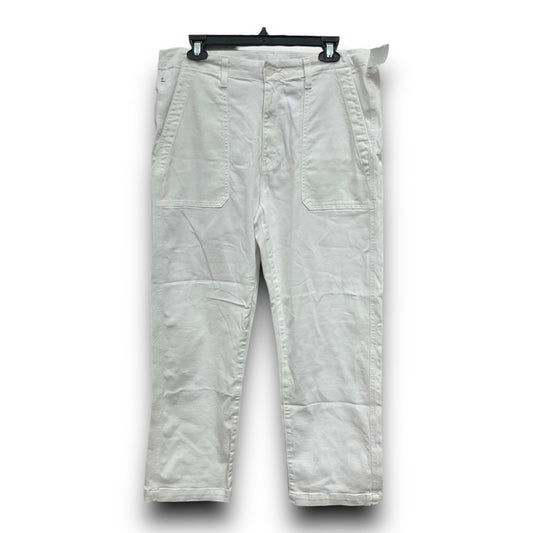 White Jeans Straight Adriano Goldschmied, Size 8