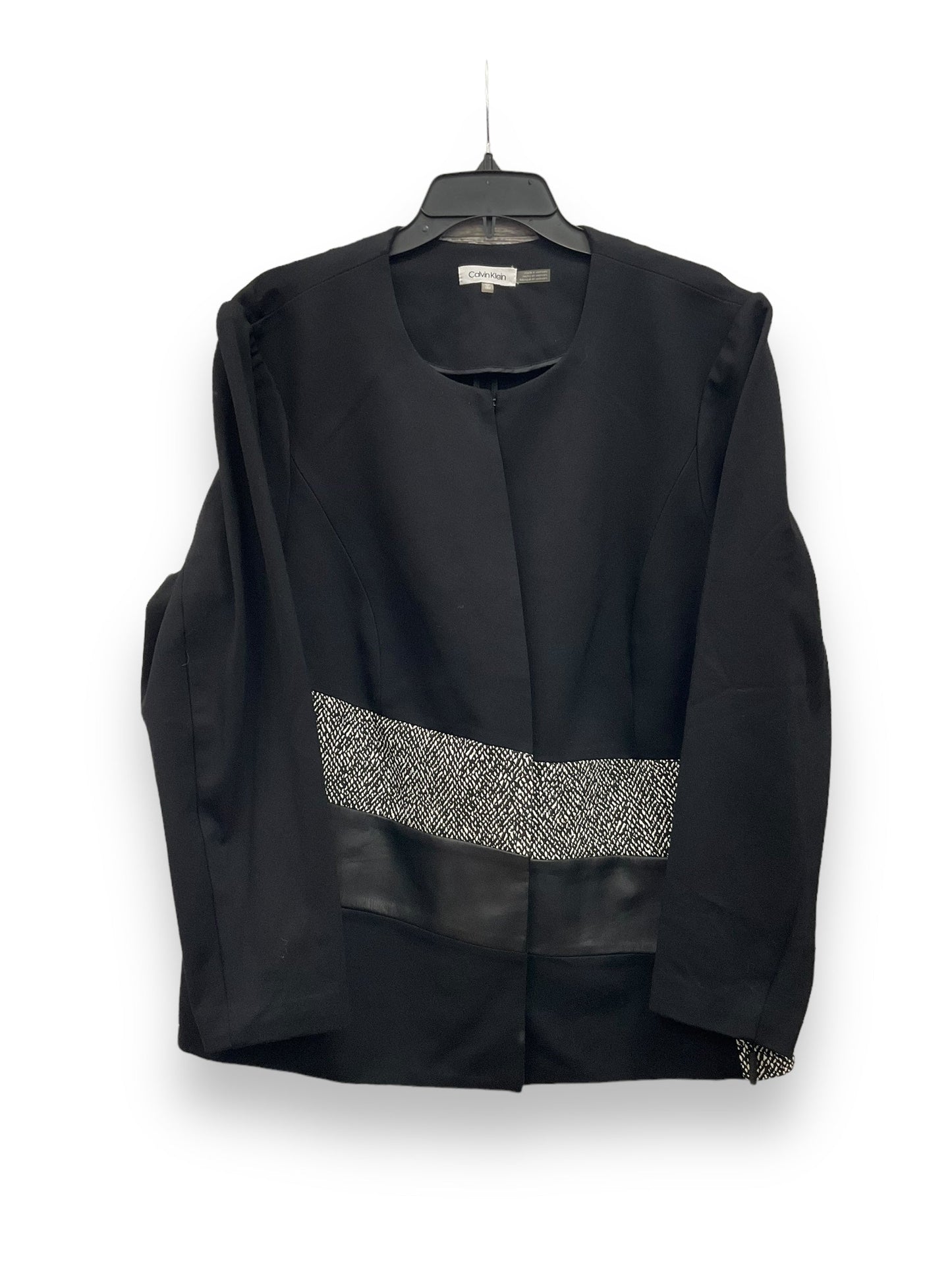 Blazer By Calvin Klein In Black, Size: 1x