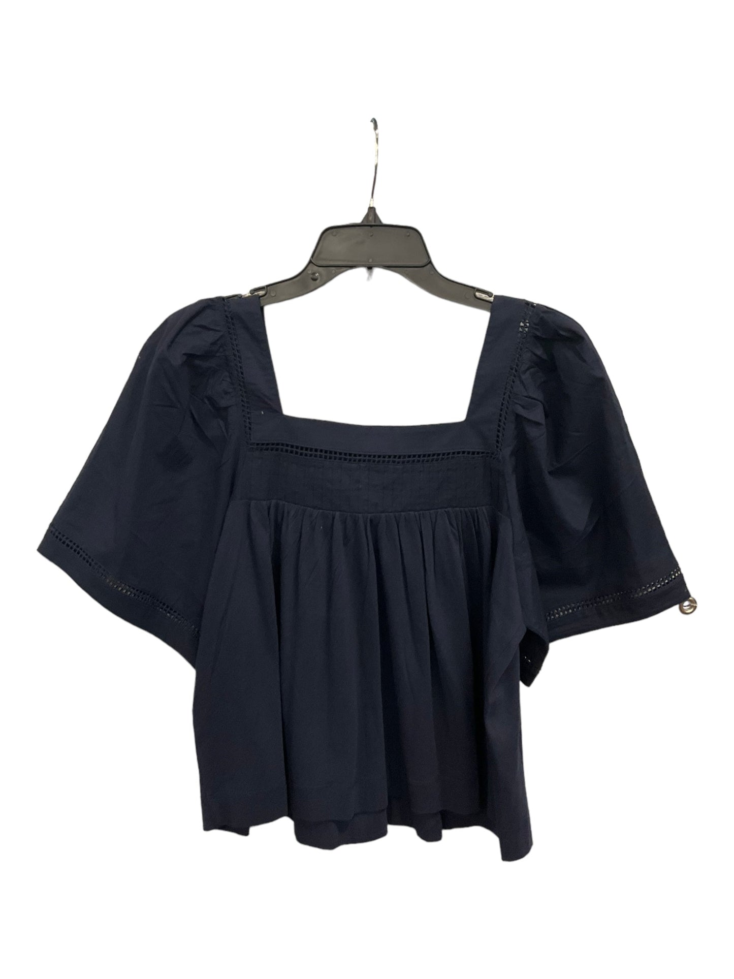 Top Short Sleeve By Banana Republic In Blue, Size: S