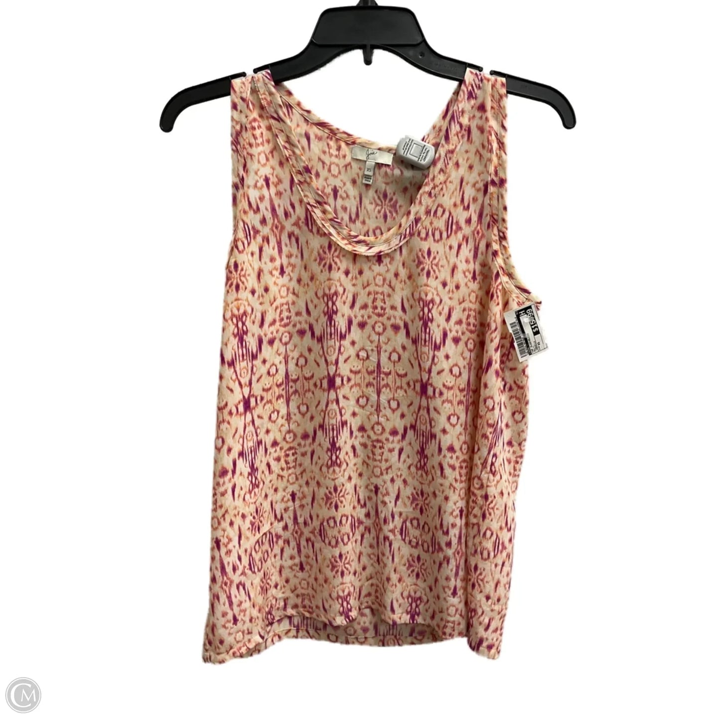 Top Sleeveless By Joie In Multi-colored, Size: Xs