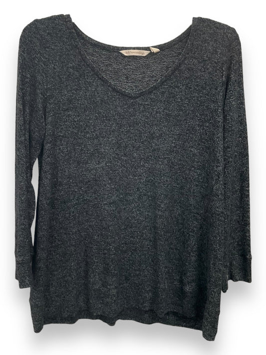 Top Long Sleeve Basic By Soft Surroundings In Grey, Size: S