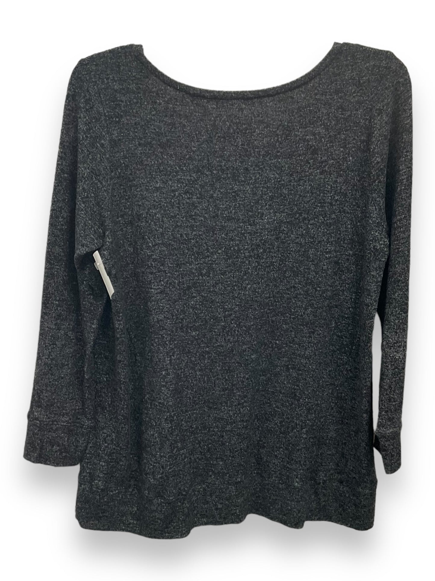 Top Long Sleeve Basic By Soft Surroundings In Grey, Size: S