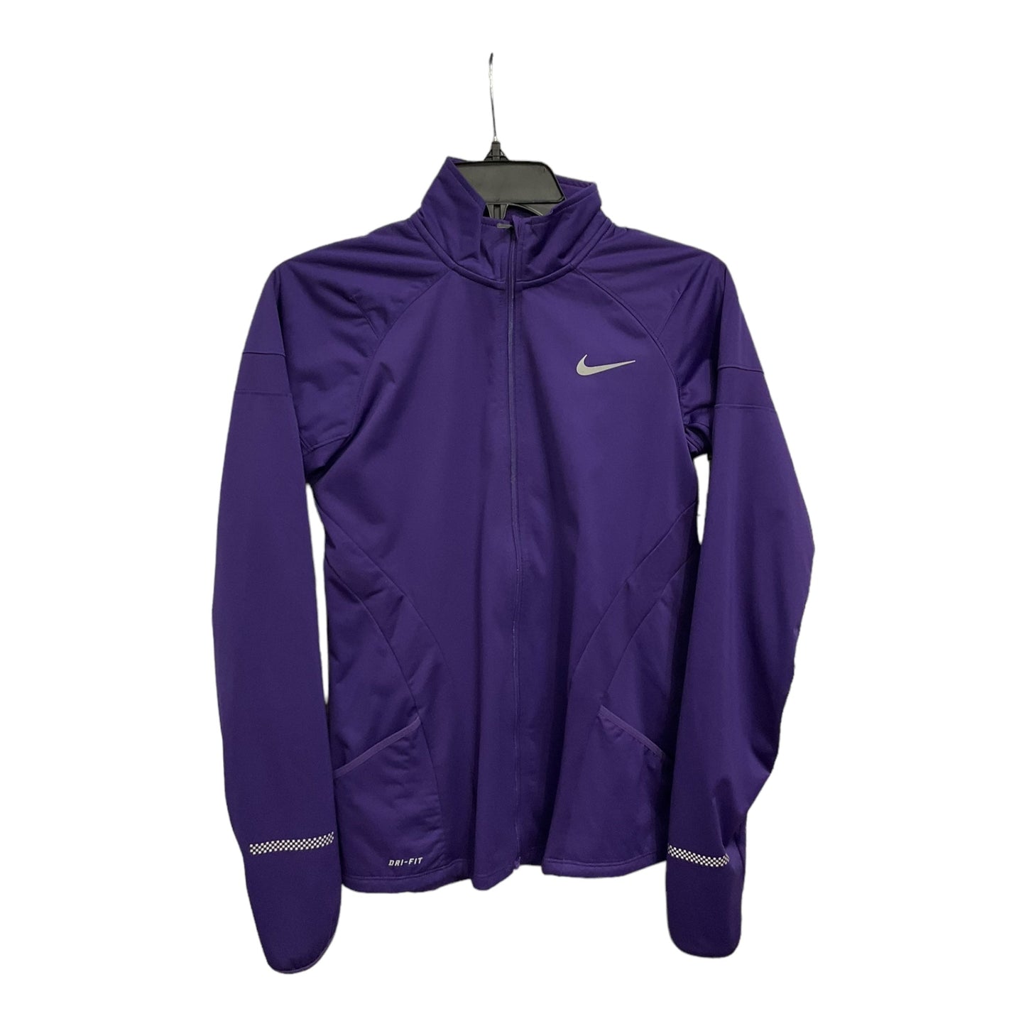 Athletic Jacket By Nike Apparel In Purple, Size: S