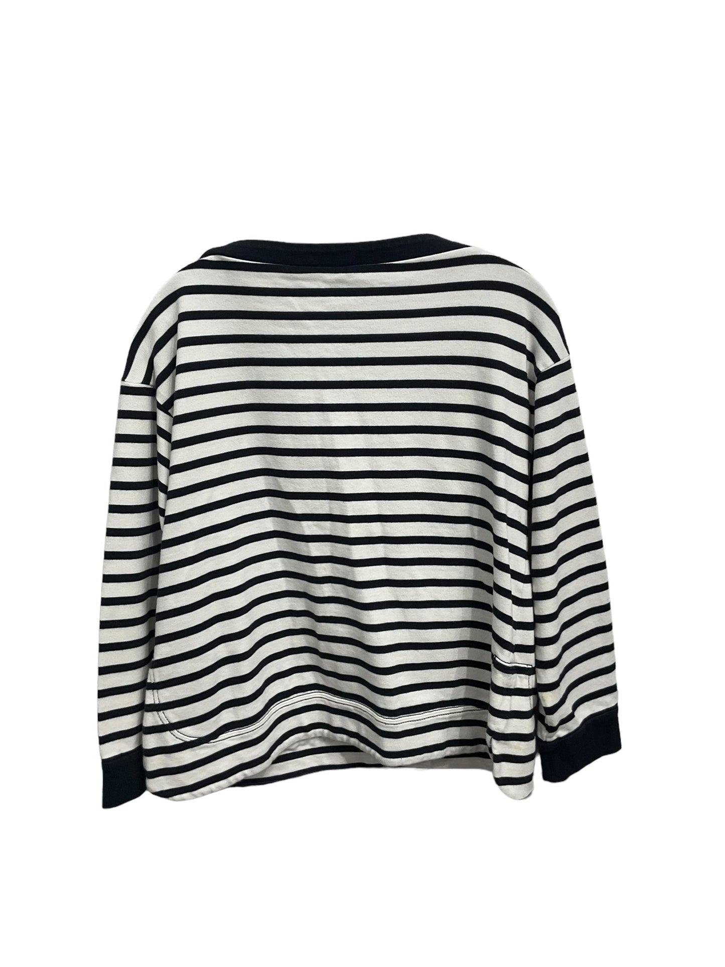 Top Long Sleeve By Kate Spade In Striped Pattern, Size: L