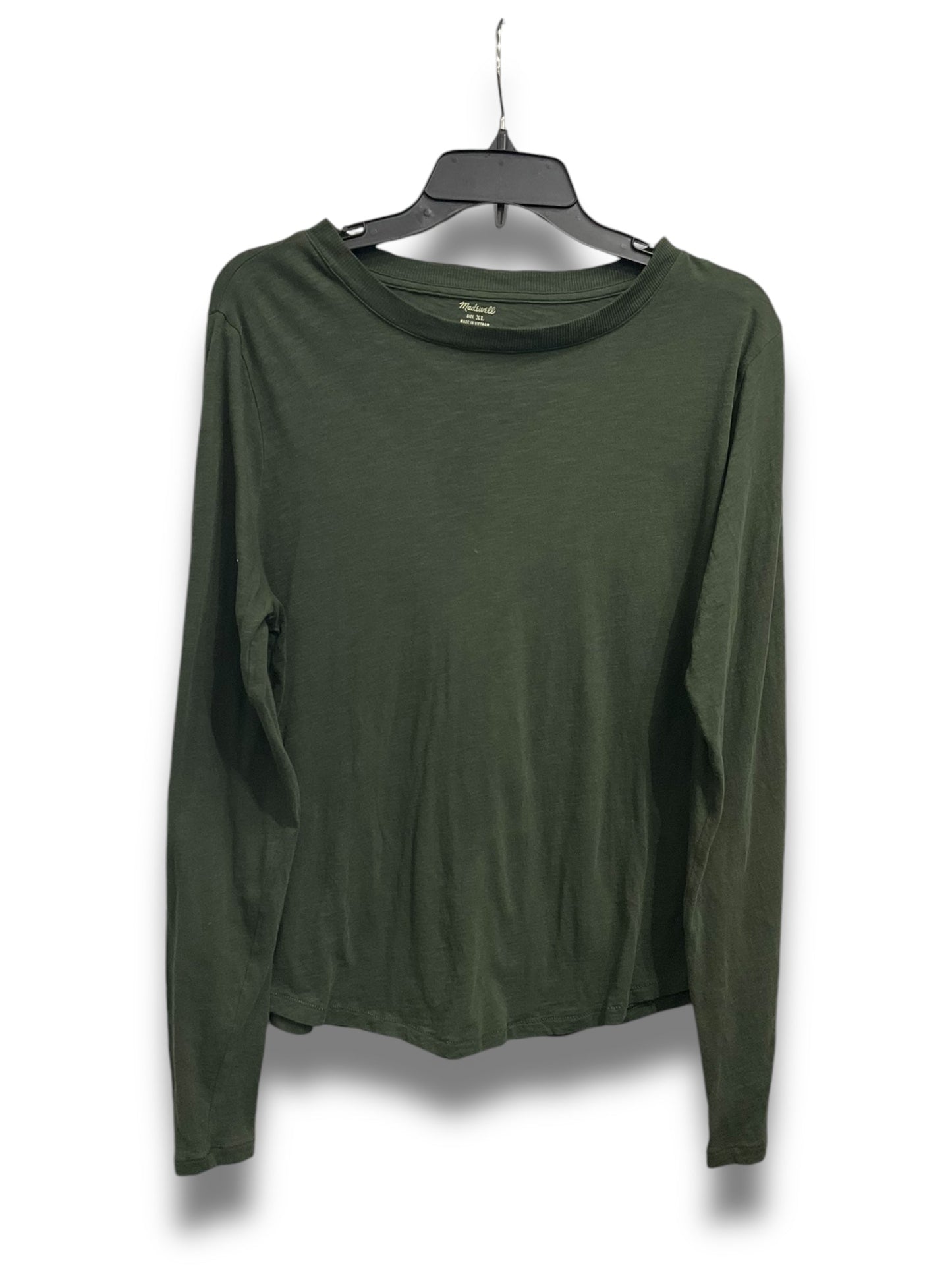 Top Long Sleeve Basic By Madewell In Green, Size: Xl