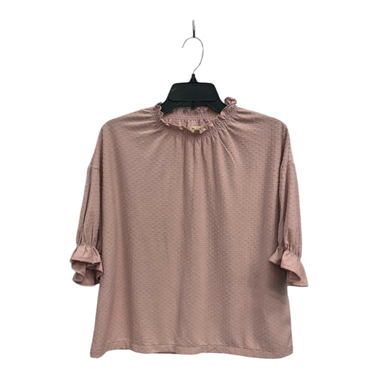 Top Short Sleeve By Madewell In Pink, Size: S