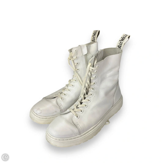 Boots Combat By Dr Martens In White, Size: 9