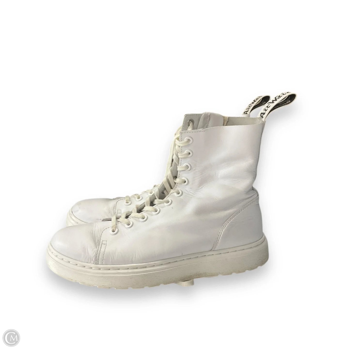 Boots Combat By Dr Martens In White, Size: 9
