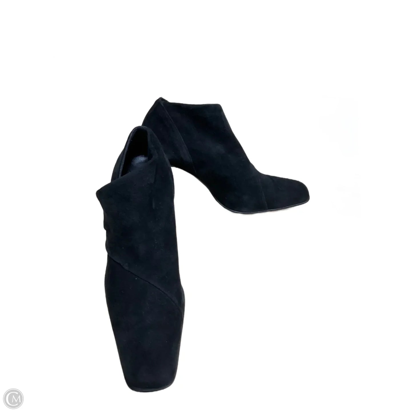 Boots Ankle Heels By Donna Karan In Black, Size: 7.5