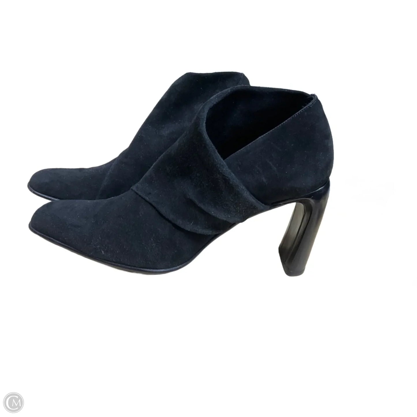 Boots Ankle Heels By Donna Karan In Black, Size: 7.5