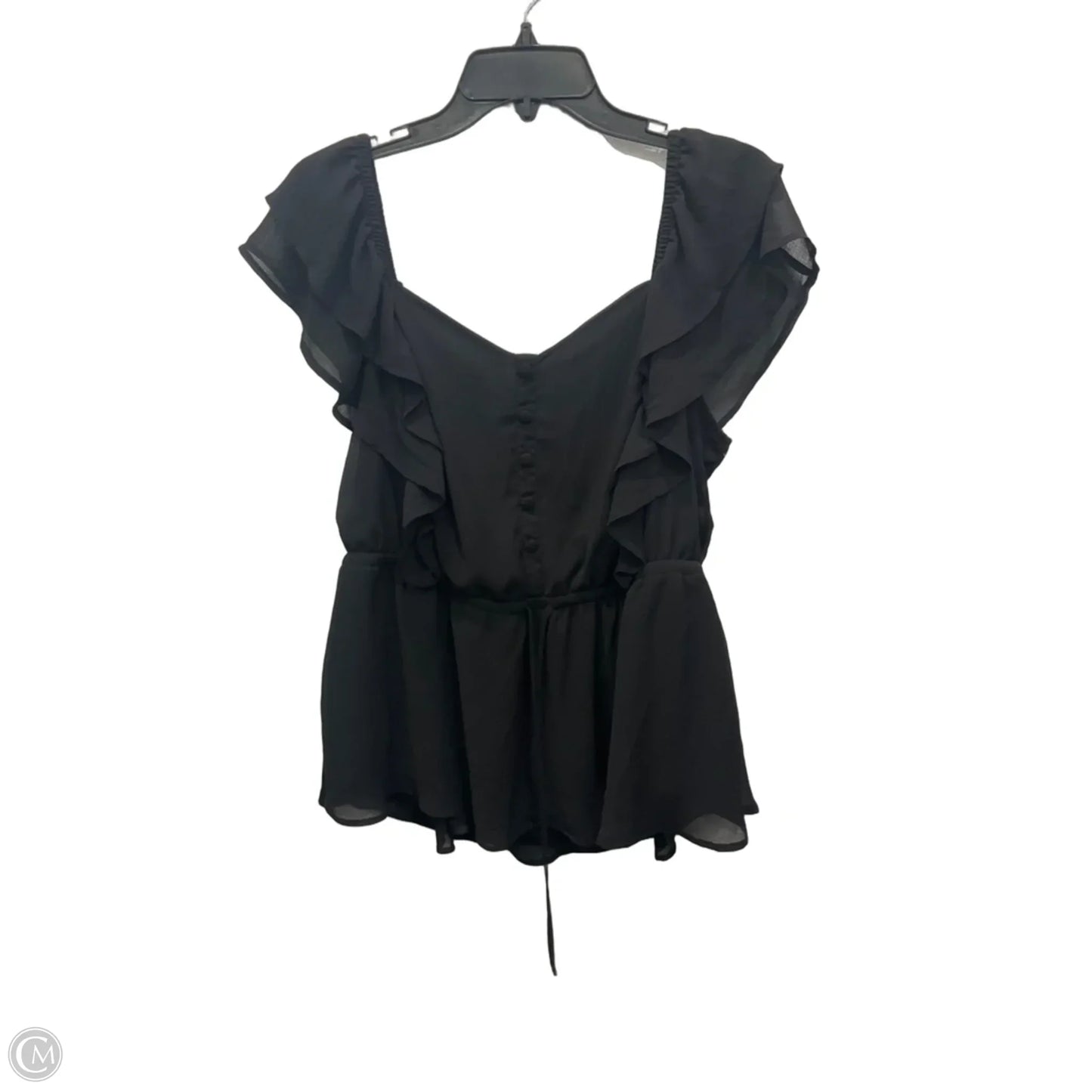 Top Sleeveless By Torrid In Black, Size: 1x