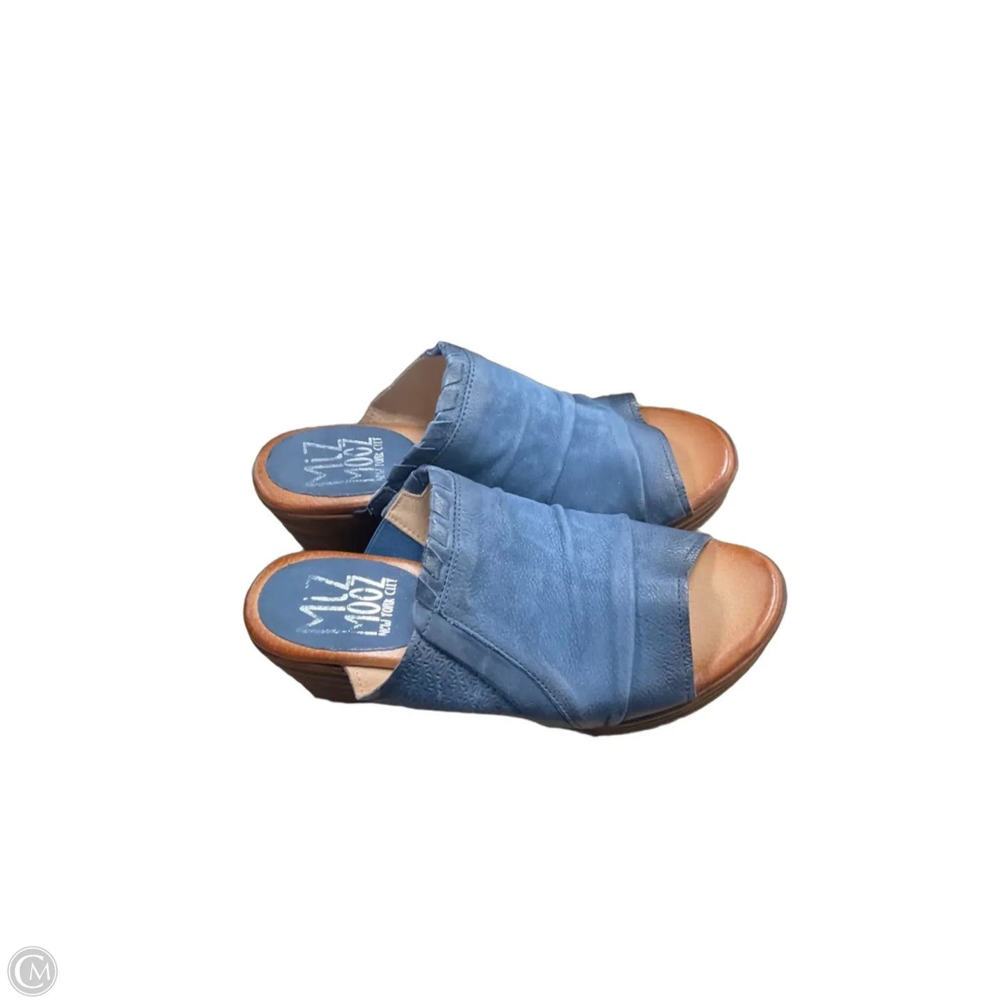 Shoes Heels Wedge By Miz Mooz In Blue, Size: 7.5