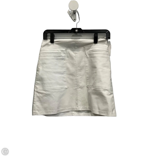 Skirt Mini & Short By Banana Republic In White, Size: 2