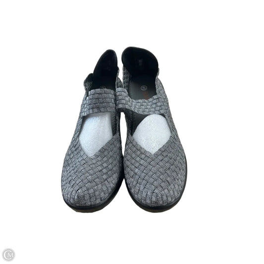 Shoes Heels Wedge By Bernie Mev In Grey, Size: 11