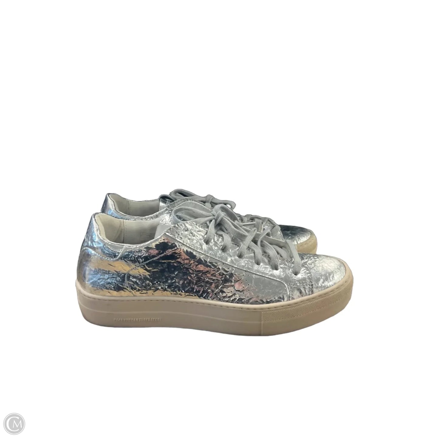 Shoes Sneakers By P448 In Silver, Size: 10