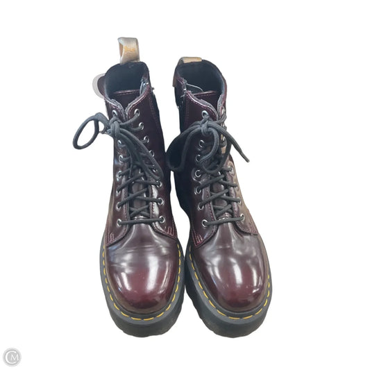 Boots Ankle Flats By Dr Martens In Red, Size: 8