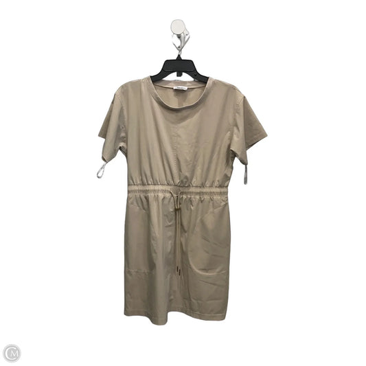 Dress Casual Short By Calvin Klein In Tan, Size: M