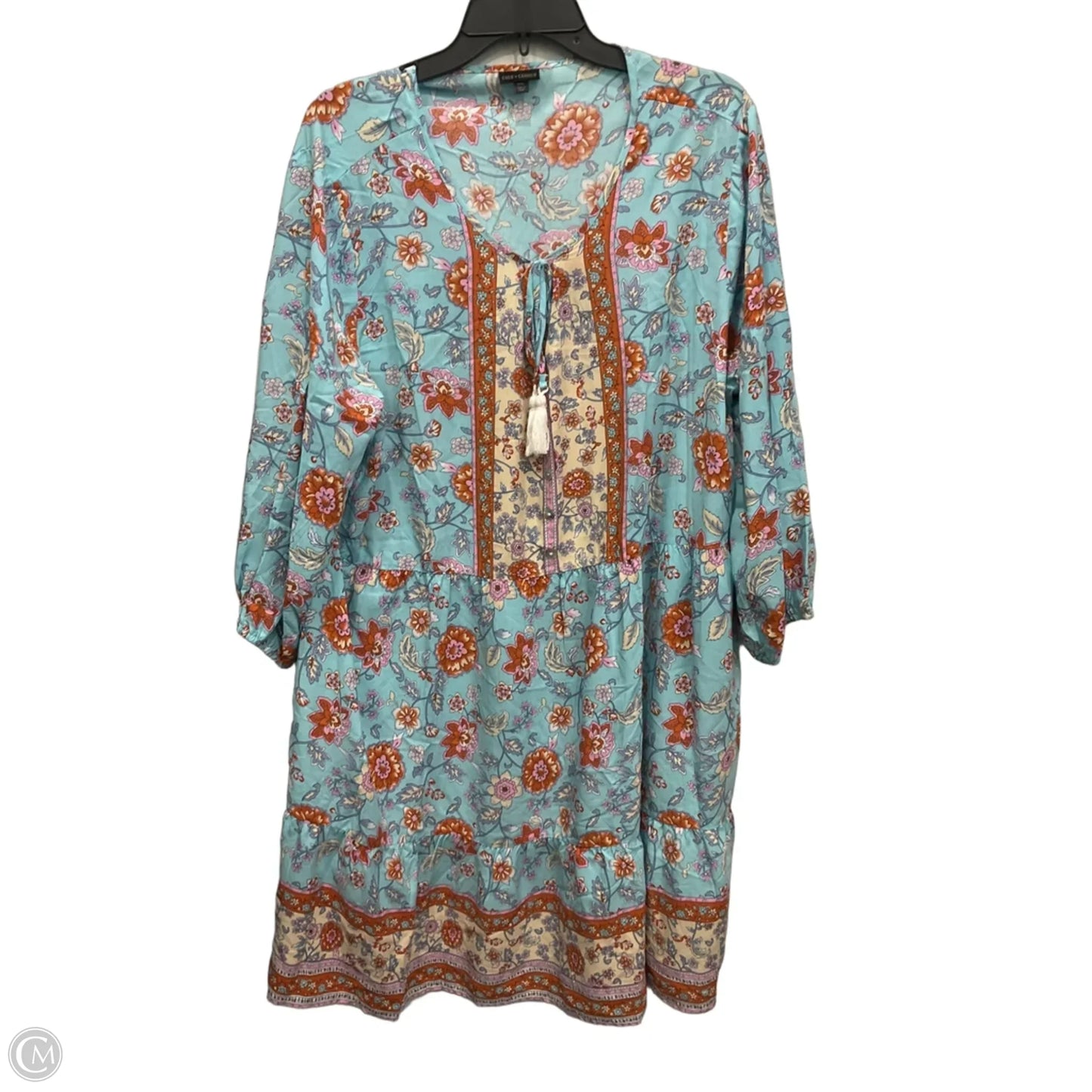 Dress Casual Midi By Coco And Carmen In Blue, Size: Xxl