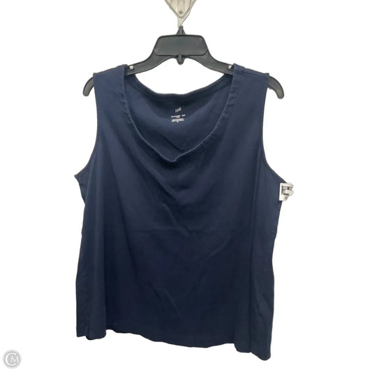 Top Sleeveless Basic By J. Jill In Navy, Size: Xl