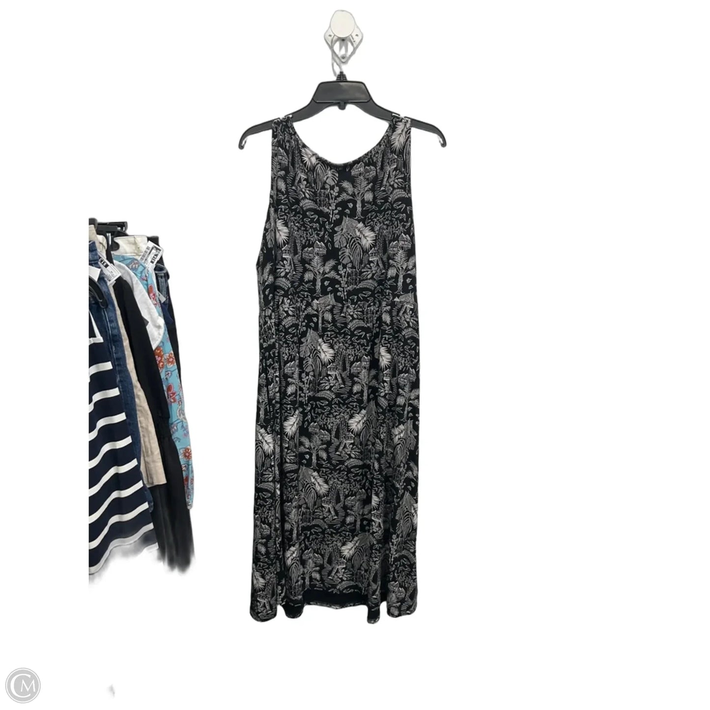 Dress Casual Maxi By J. Jill In Black, Size: 1x