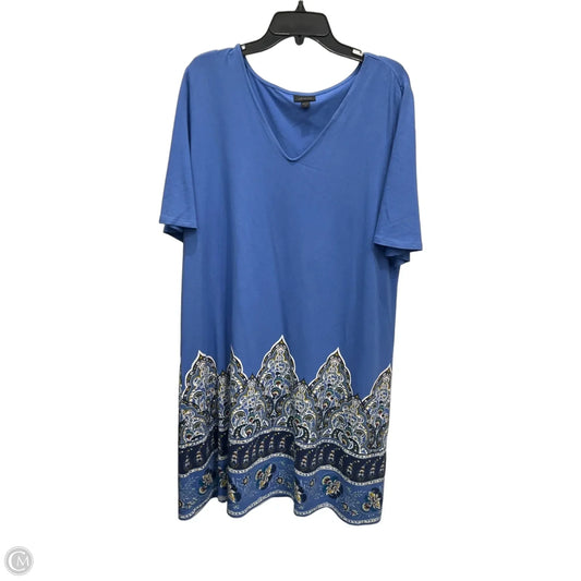 Dress Casual Midi By J. Jill In Blue, Size: Xl