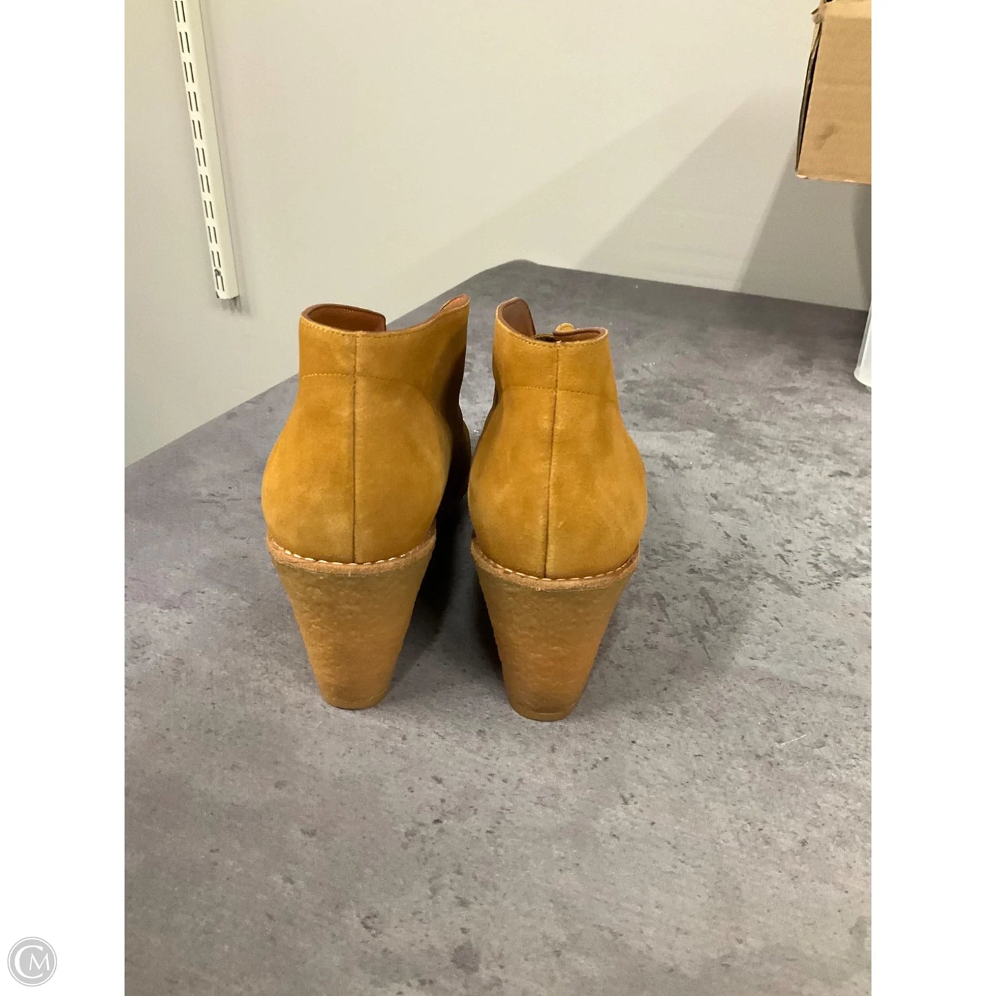 Boots Ankle Heels By Cole-haan In Orange, Size: 8.5