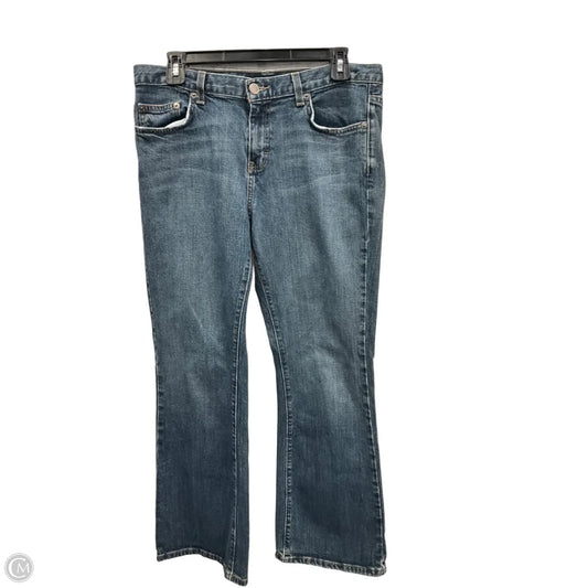 Jeans Flared By Calvin Klein In Blue Denim, Size: 10