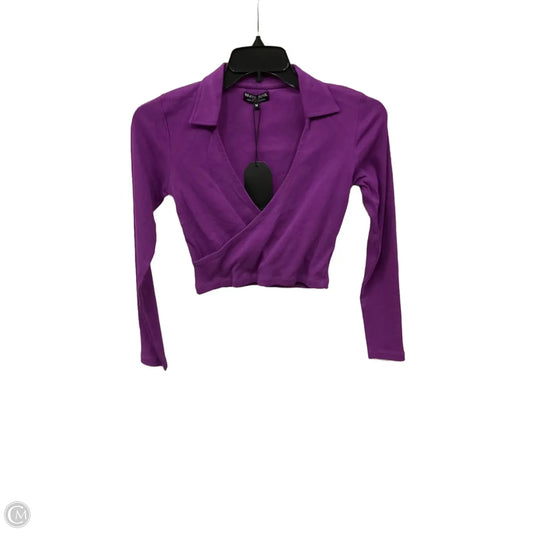 Top Long Sleeve Basic By Clothes Mentor In Purple, Size: M