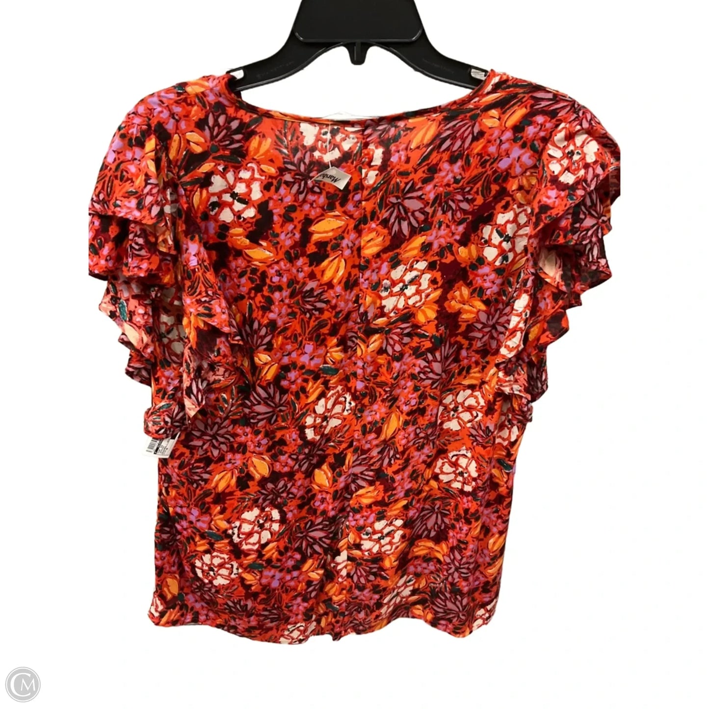 Top Short Sleeve By Clothes Mentor In Orange, Size: M