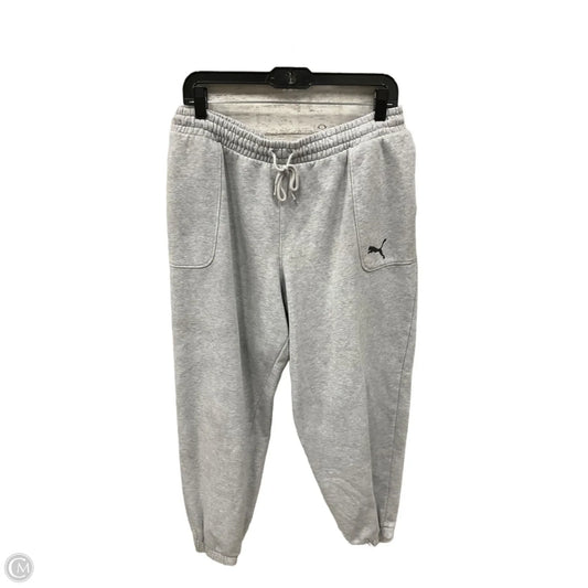 Athletic Pants By Puma In Grey, Size: Xl