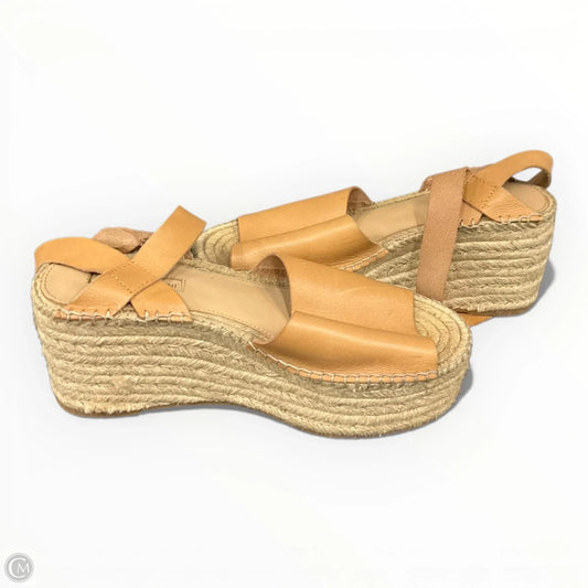 Sandals Heels Wedge By Antonio Melani In Tan, Size: 8