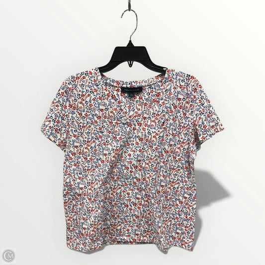 Top Short Sleeve By Tommy Hilfiger In Red, Size: L