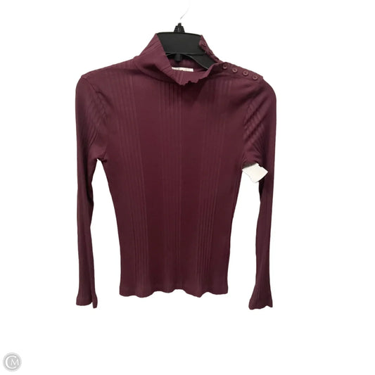 Top Long Sleeve By Joie In Maroon, Size: Xxs