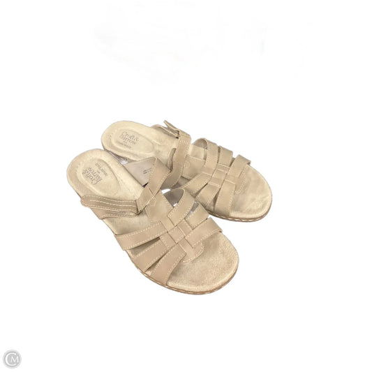 Sandals Flats By Croft And Barrow In Tan, Size: 9.5
