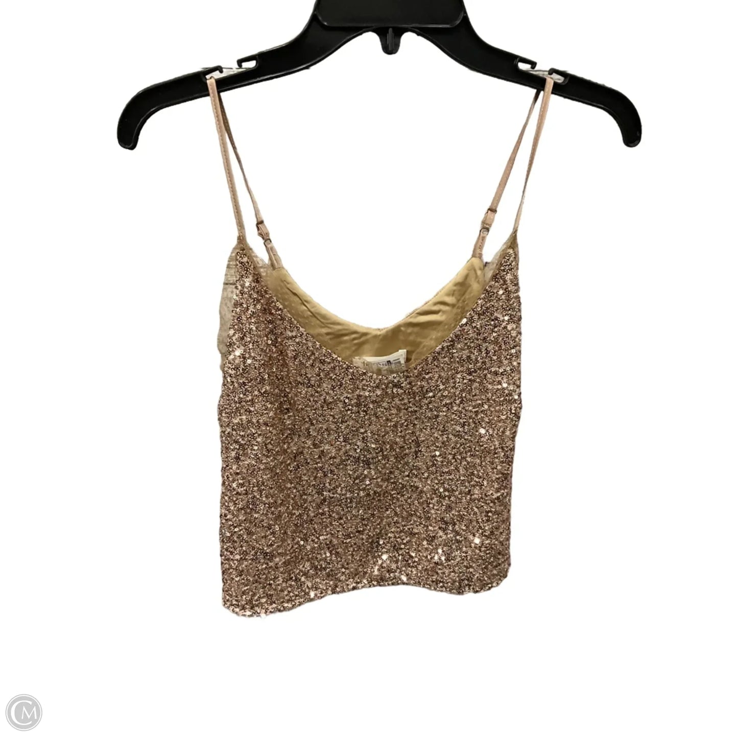 Top Sleeveless By Heartloom In Gold, Size: Xs