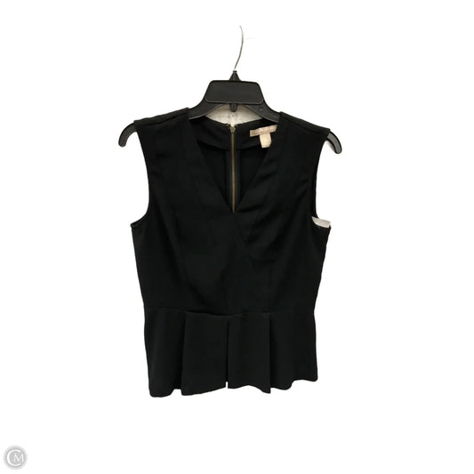 Top Sleeveless By Banana Republic In Black, Size: S