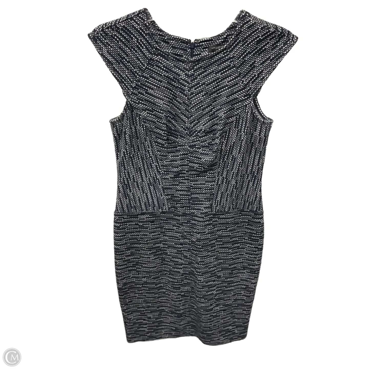 Dress Casual Midi By Ann Taylor In Navy, Size: 0