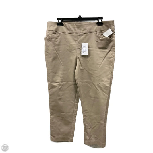 Pants Dress By Croft And Barrow In Tan, Size: 16